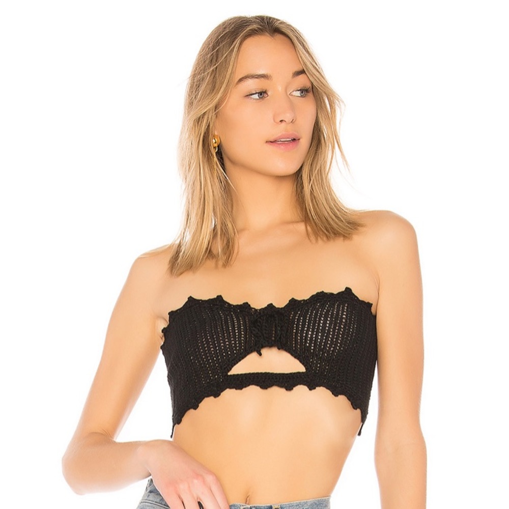 NWOT Cora crochet crop top